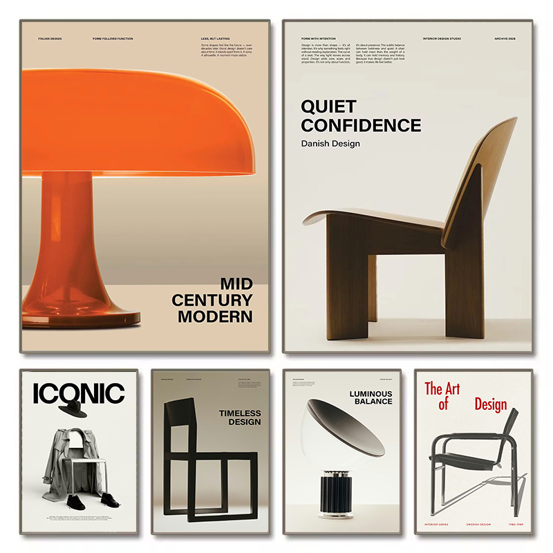 Office Stool - Poster Furnitur Pameran Kursi Abad Pertengahan