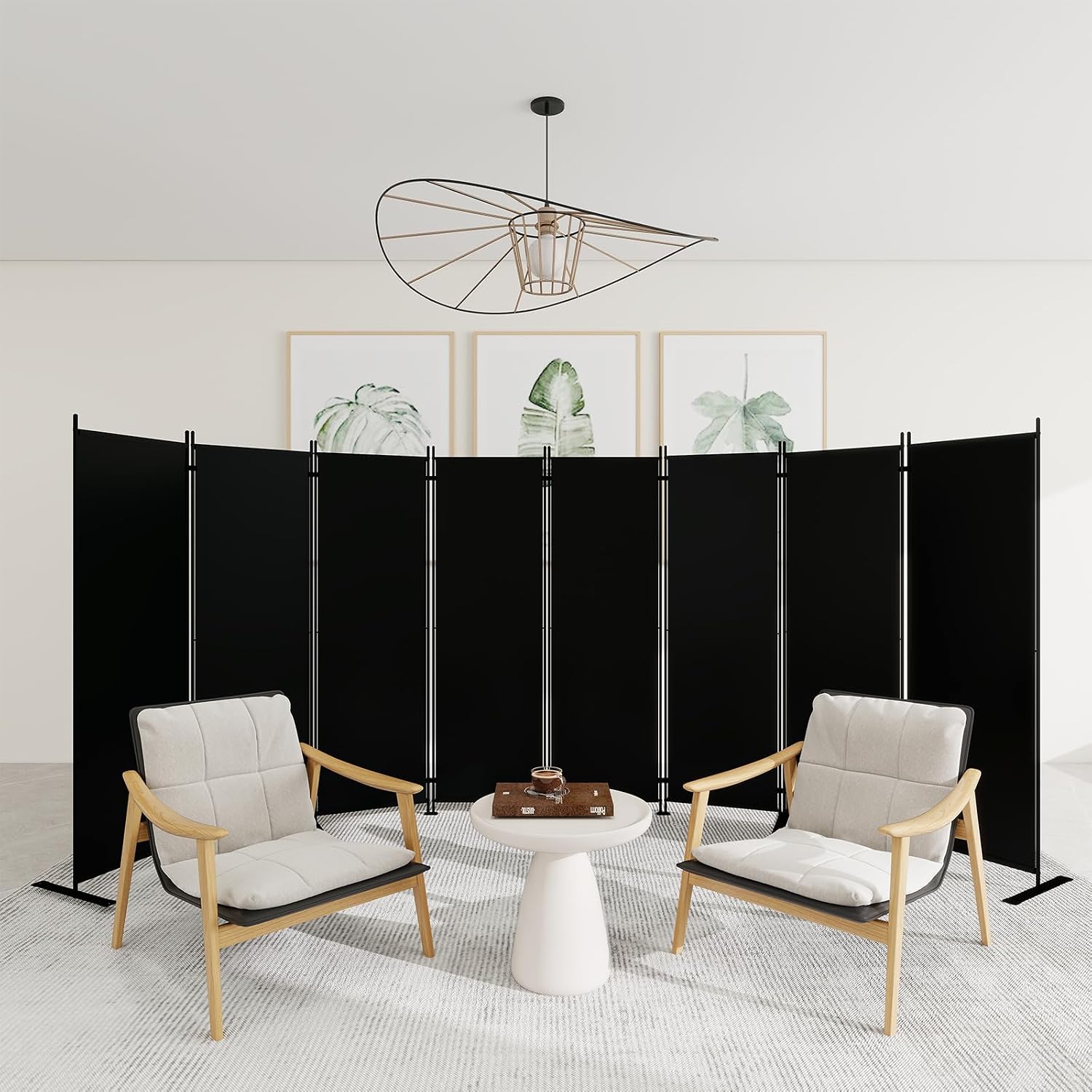Partition Screen Divider - Pembatas Ruangan Lipat 8 Panel Tinggi