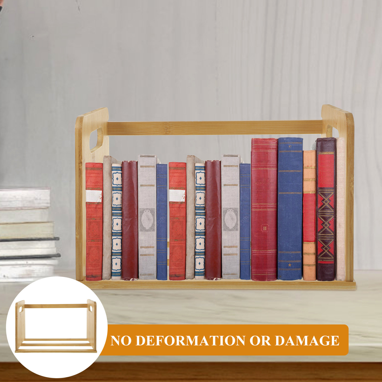 Bookshelf - Rak Buku Meja dari Kayu, Rak