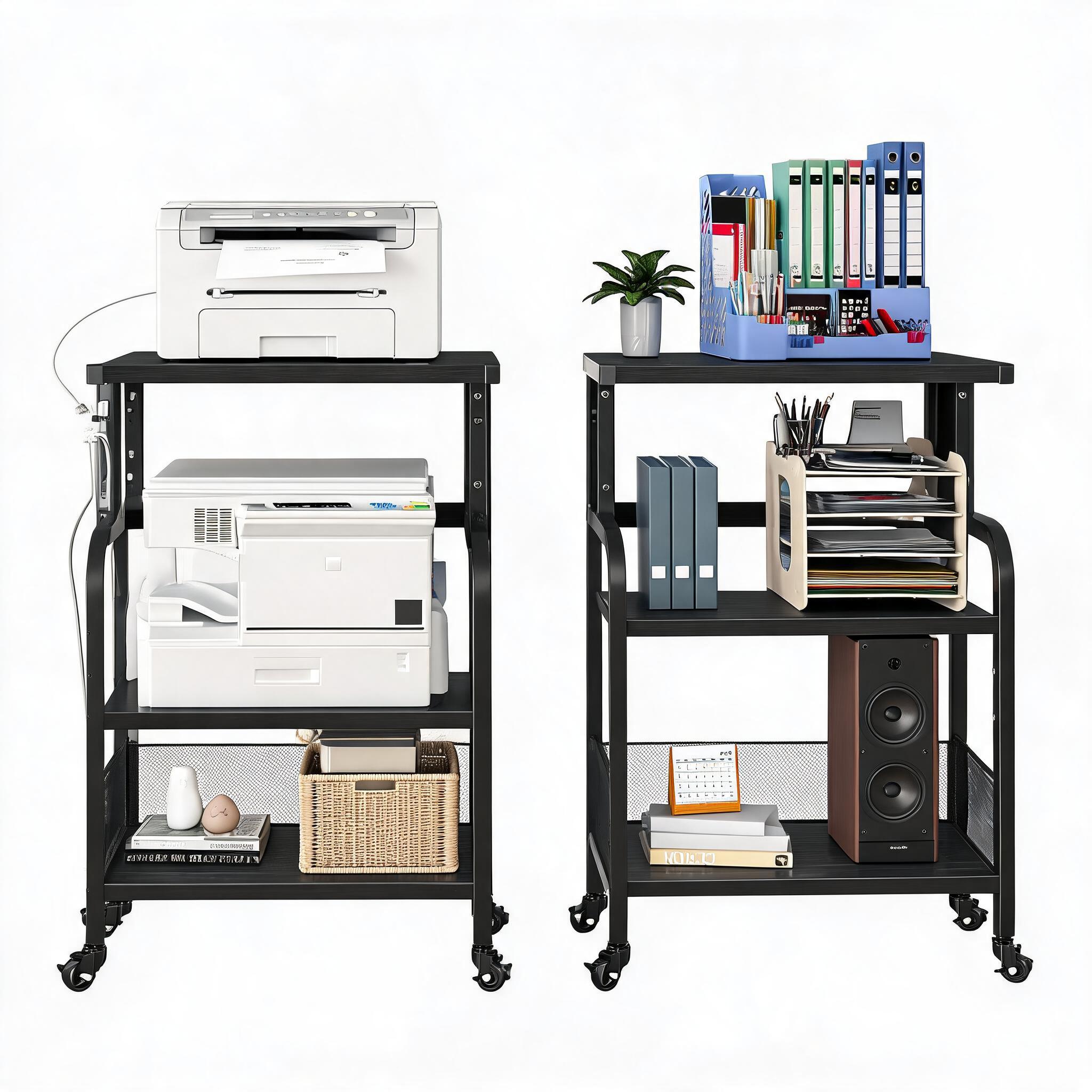 Printer Stand - Rak Printer Portabel 3 Tingkat dengan