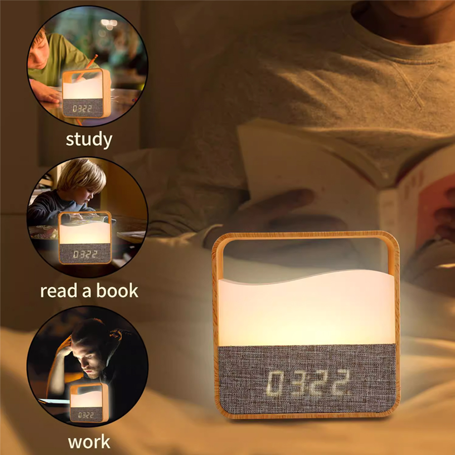 Lampu Malam LED dengan Jam Ala - Desk Lamp ulasan dan harga