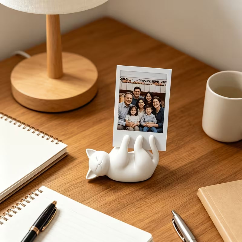 Penyangga foto kucing putih ya - Office Furniture Brands ulasan dan harga