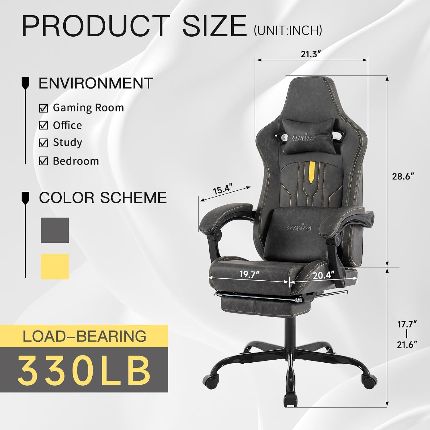 Kursi Gaming dengan Sandaran K - Office Chair Cushion ulasan dan harga