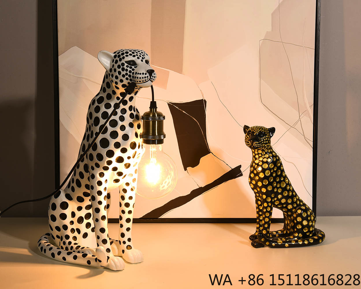 Patung Resin Hewan Leopard Sen - Office Furniture Brands ulasan dan harga