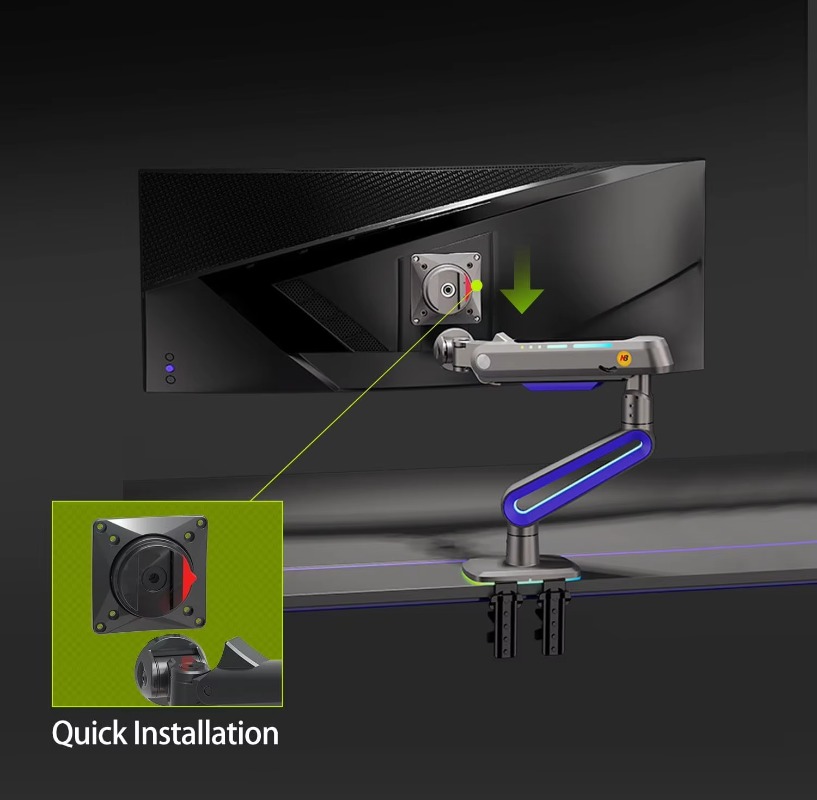 Lengan Monitor Gaming Ergonomi - Monitor Stand ulasan dan harga