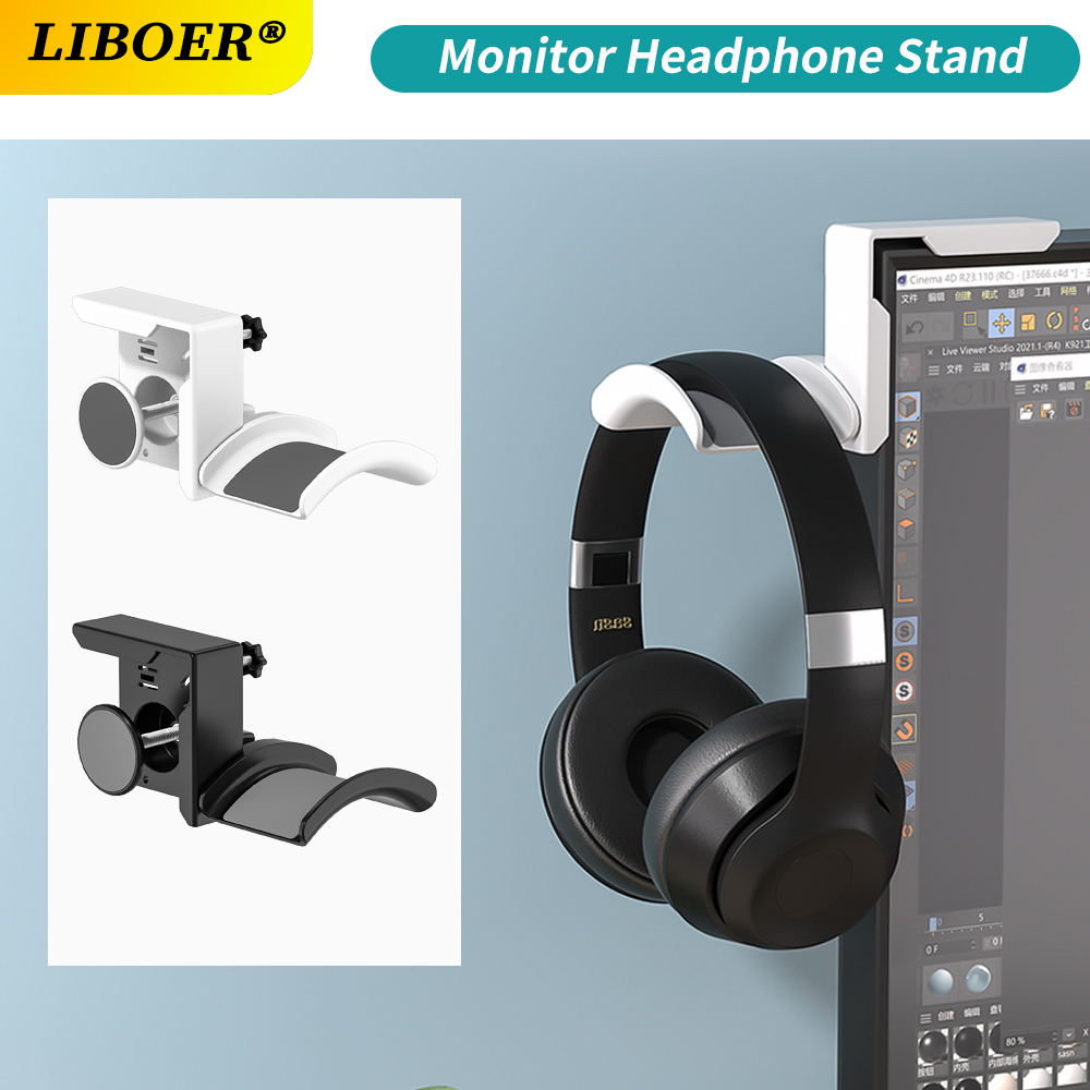 Penyangga Headphone Plastik, D - Monitor Stand ulasan dan harga