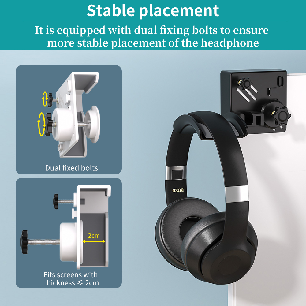 Penyangga Headphone Plastik, D - Monitor Stand ulasan dan harga