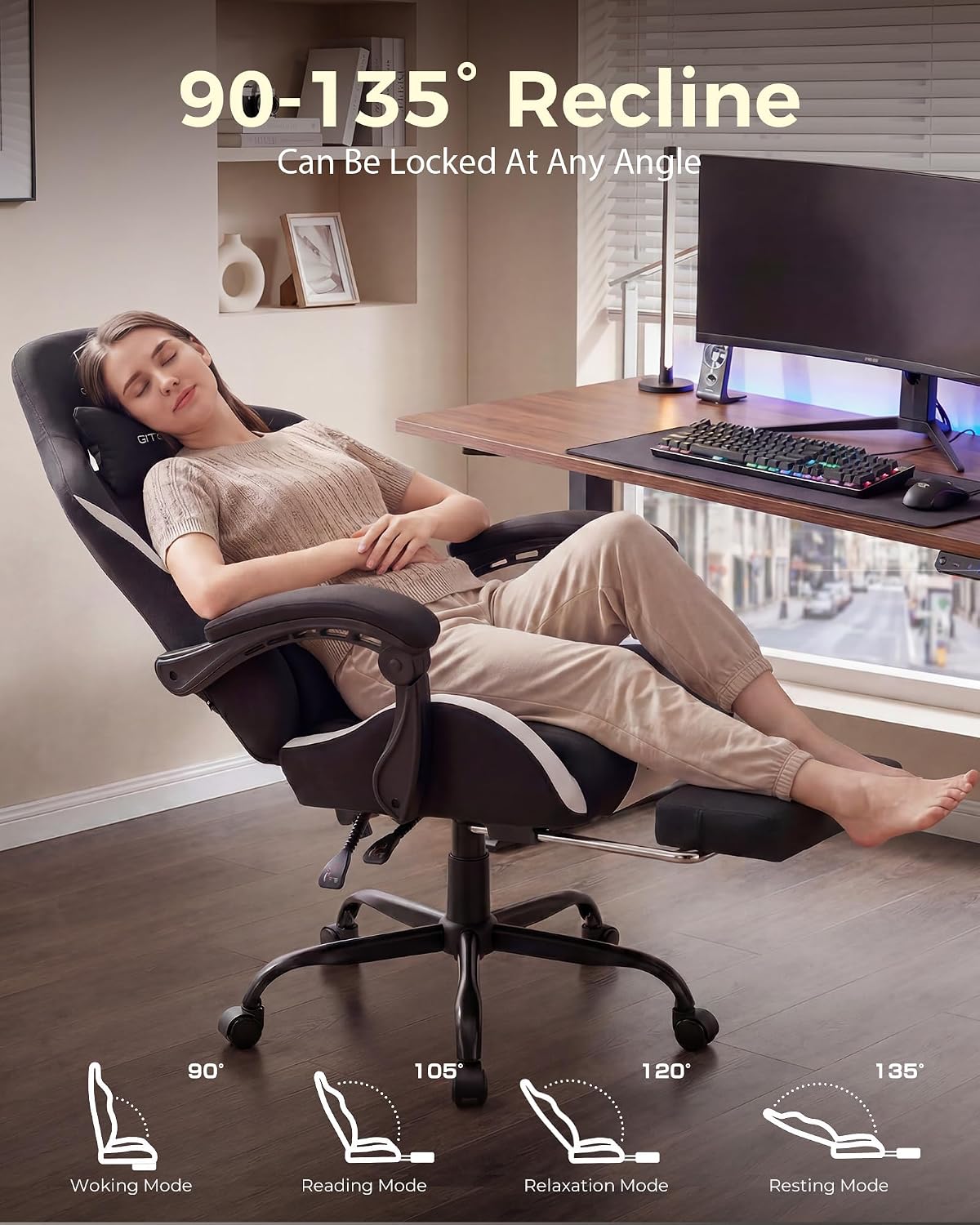 LUCKRACER Kursi Gaming Ukuran  - Office Chair Cushion ulasan dan harga